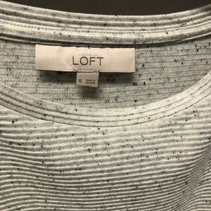 LOFT cream speckled  top